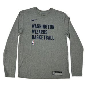 Washington Wizards Shirt Men’s M Gray The Nike Tee‎ Engineered Dri-Fit NBA